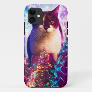 Funda Para iPhone 11 Gato de Navidades gigantes