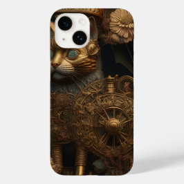 Funda Para iPhone 14 De Case-Mate Gato de oro gótico Steampunk