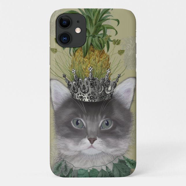 Funda De Case-Mate Para iPhone Gato de piña (Reverso)