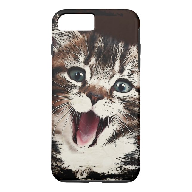 Funda De Case-Mate Para iPhone Gato de risa (Reverso)