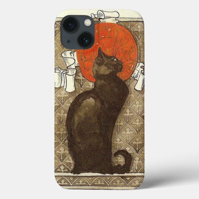 Funda De Case-Mate Para iPhone Gato de Steinlein - Art Nouveau (Reverso)