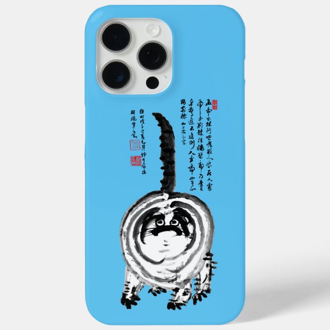 Funda De Case-Mate Para iPhone Gato de Tabby japonés a rayas choncas (Reverso )