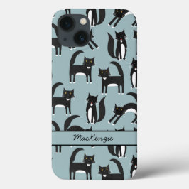 Funda Para iPhone 14 De Case-Mate Gato de Tuxedo personalizado