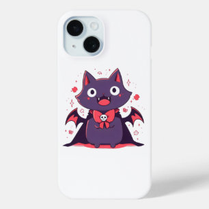 Funda Para iPhone 15 Gato de vampiro lindo