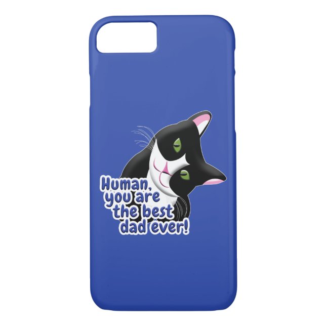 Funda De Case-Mate Para iPhone Gato del día del padre (Reverso)