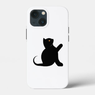 Funda Para iPhone 13 Mini Gato diciendo hola