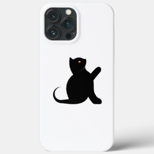 Funda Para iPhone 13 Pro Max Gato diciendo hola