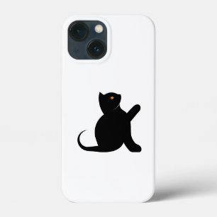 Funda Para iPhone 13 Mini Gato diciendo hola