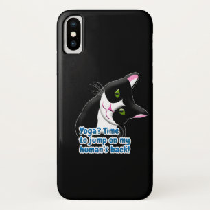 Funda Para iPhone X Gato Divertido de Yoga