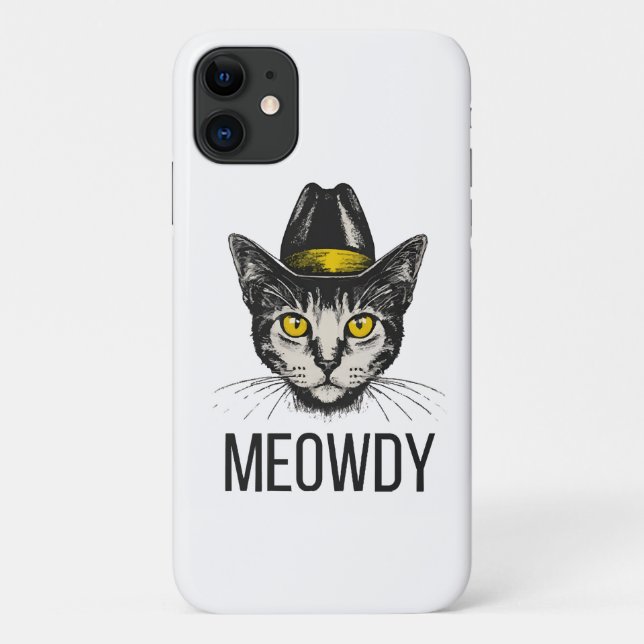 Funda De Case-Mate Para iPhone Gato Divertido Miau (Reverso)