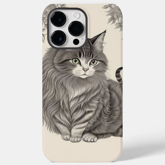 Funda De Case-Mate Para iPhone Gato doméstico (Reverso )