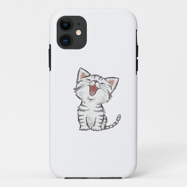 Funda De Case-Mate Para iPhone Gato dulce (Reverso)