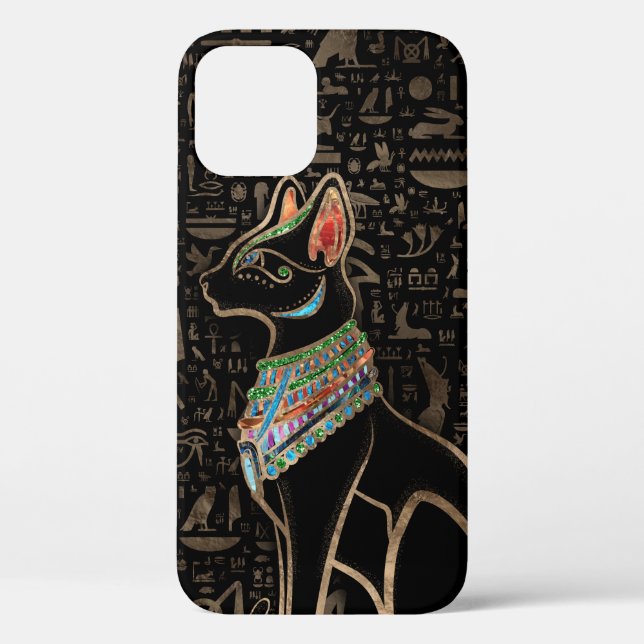 Funda De Case-Mate Para iPhone Gato egipcio - Bastet (Reverso )