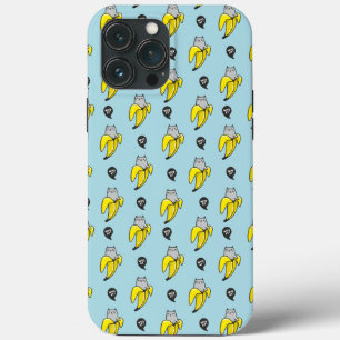 Funda Para iPhone 13 Pro Max Gato en banana