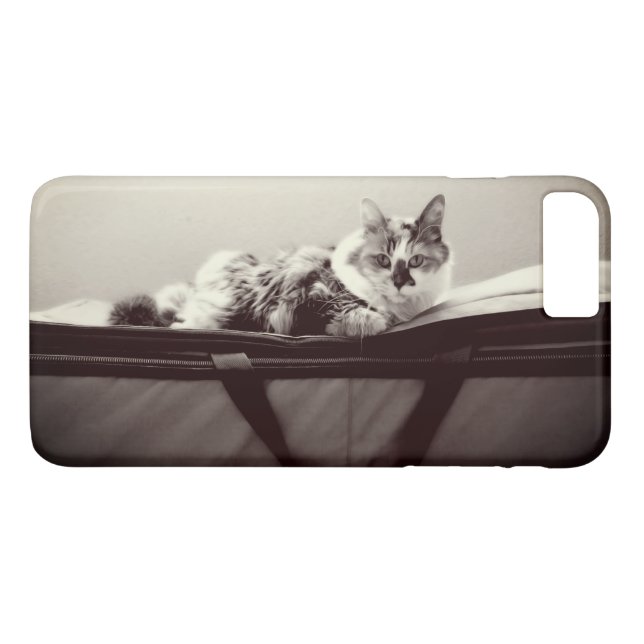 Funda De Case-Mate Para iPhone Gato en bolsa (Reverso (horizontal))