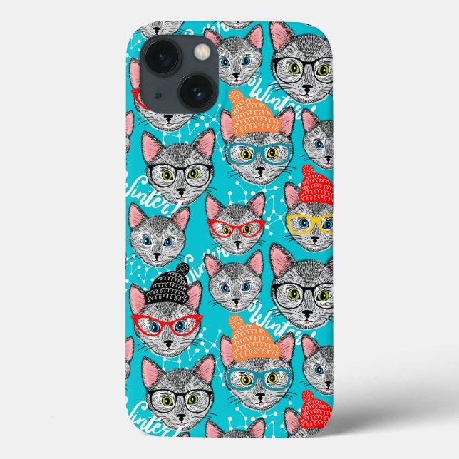 Funda De Case-Mate Para iPhone Gato en el gorra (Reverso)