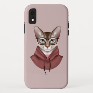 Funda Para iPhone XR Gato en gafas