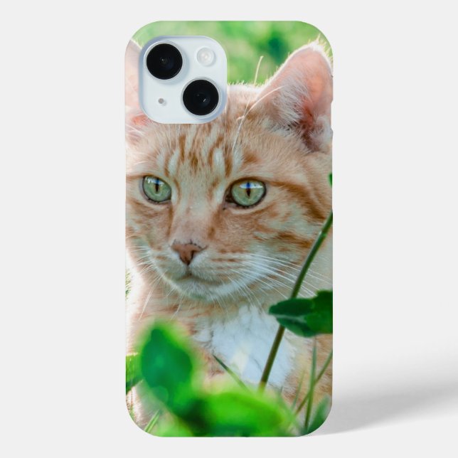 Funda De Case-Mate Para iPhone Gato en la naturaleza (Reverso )