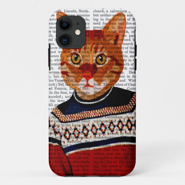 Funda De Case-Mate Para iPhone Gato en suéter 2 (Reverso)