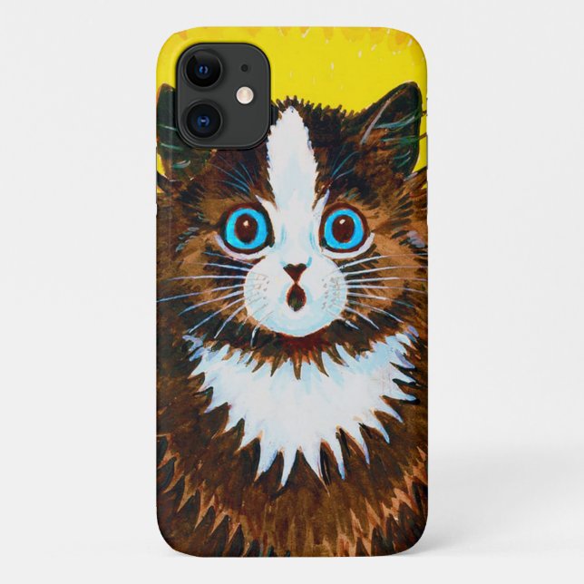 Funda De Case-Mate Para iPhone Gato en un arcoiris, Louis Wain (Reverso)