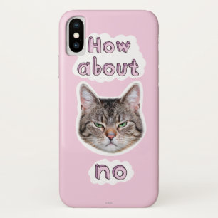 Funda Para iPhone X Gato enojado