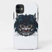 Gato enojado estilo tribal