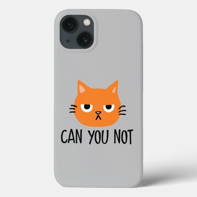 Funda De Case-Mate Para iPhone Gato enojado NO PUEDE SER gracioso (Reverso)