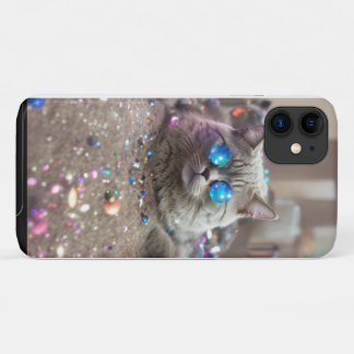 Funda Para iPhone 11 Gato espacial, 8 k
