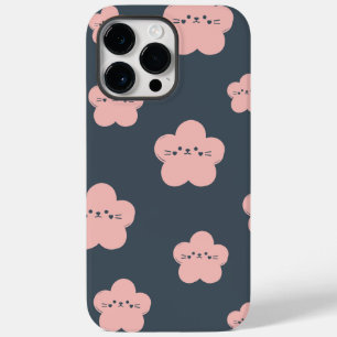 Funda Para iPhone 14 Pro Max De Case-Mate Gato Flor Rosa   Gato de cara linda   Amante de lo