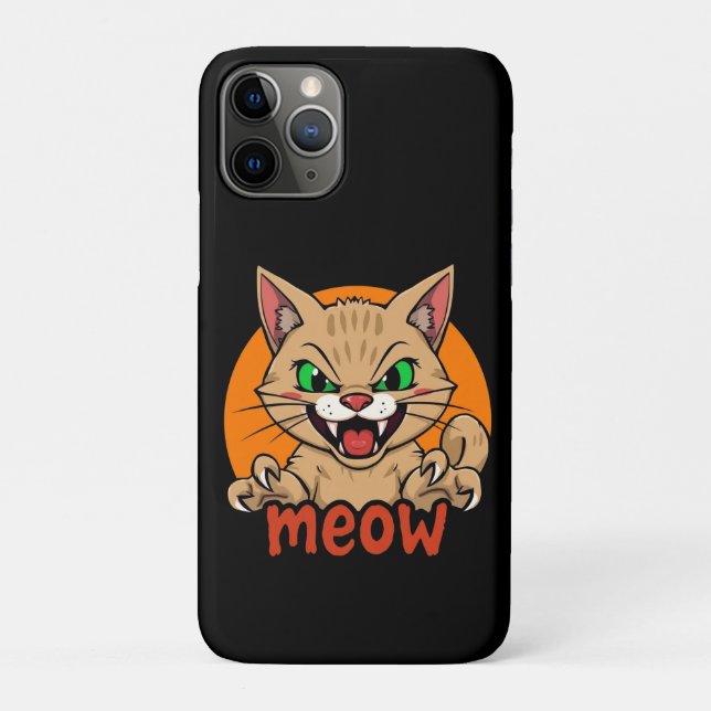 Funda De Case-Mate Para iPhone Gato fuerte (Reverso)