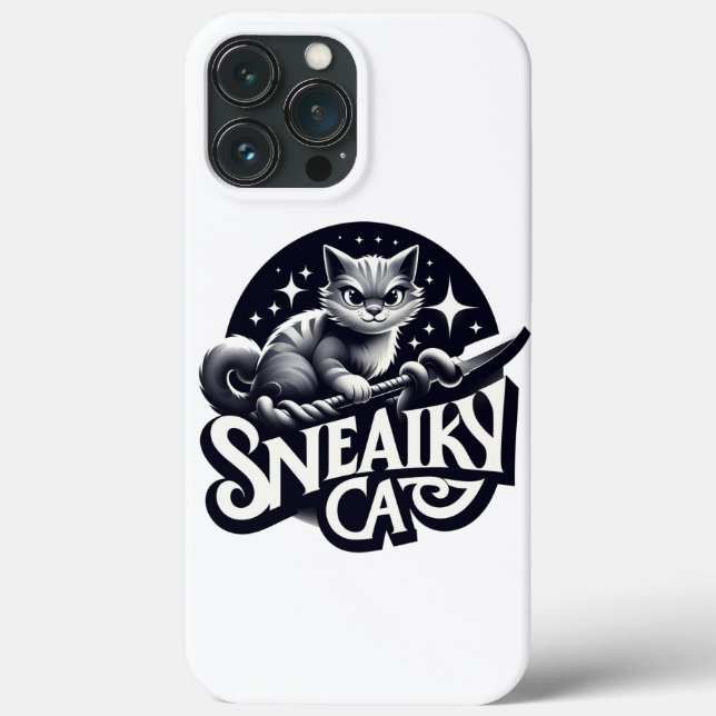 Funda De Case-Mate Para iPhone Gato furtivo (Reverso )