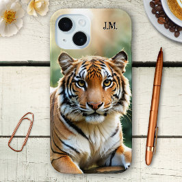 Funda Para iPhone 15 Gato grande del cubo del tigre