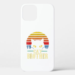 Funda Para iPhone 12 Gato Hermano Estilo Vintage Regalo Retro Para Gato