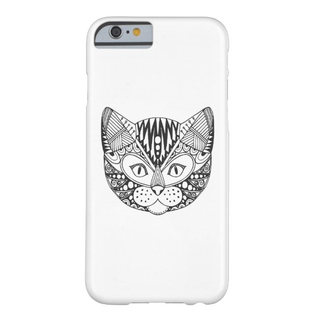 Funda De Case-Mate Para iPhone Gato inspirado (Reverso)