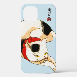 Funda Para iPhone 12 Gato japonés, Kuniyoshi (color cuestionable)