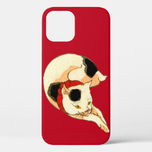 Funda Para iPhone 12 Gato japonés, Kuniyoshi, Ukiyo-e