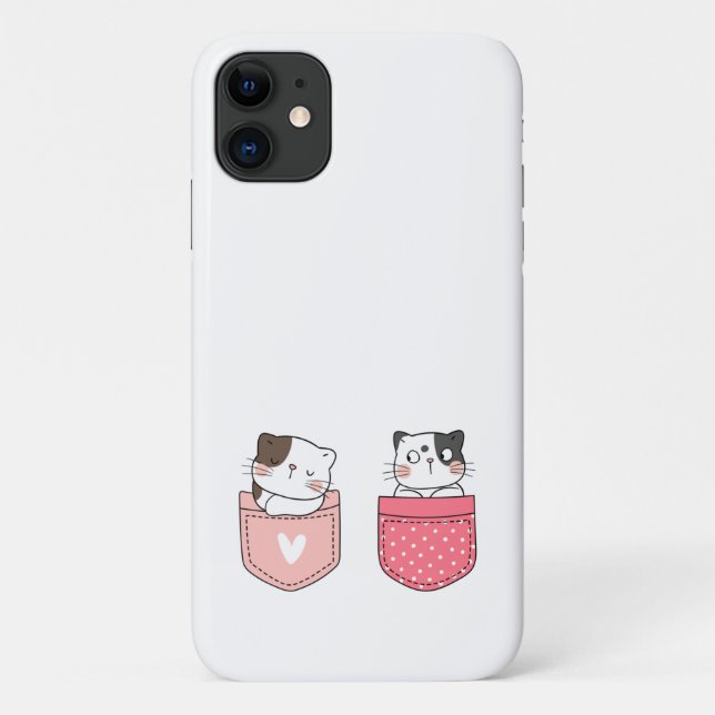 Funda De Case-Mate Para iPhone Gato Kitty (Reverso)