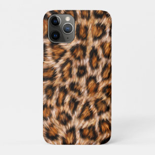 Funda Para iPhone 11 Pro Gato Leopardo Jaguar Patrón Pelaje Marrón
