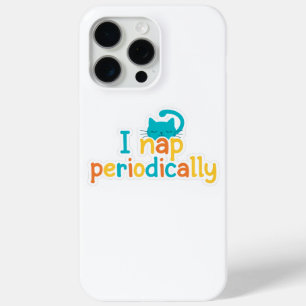 Funda Para iPhone 15 Pro Max Gato Lindo "Duermo Periódicamente" Gif Divertido p
