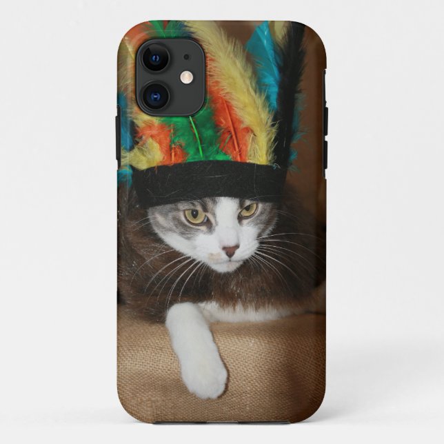 Funda De Case-Mate Para iPhone Gato loco (Reverso)