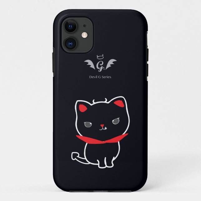 Funda De Case-Mate Para iPhone Gato malvado Nikolas clásico (Reverso)
