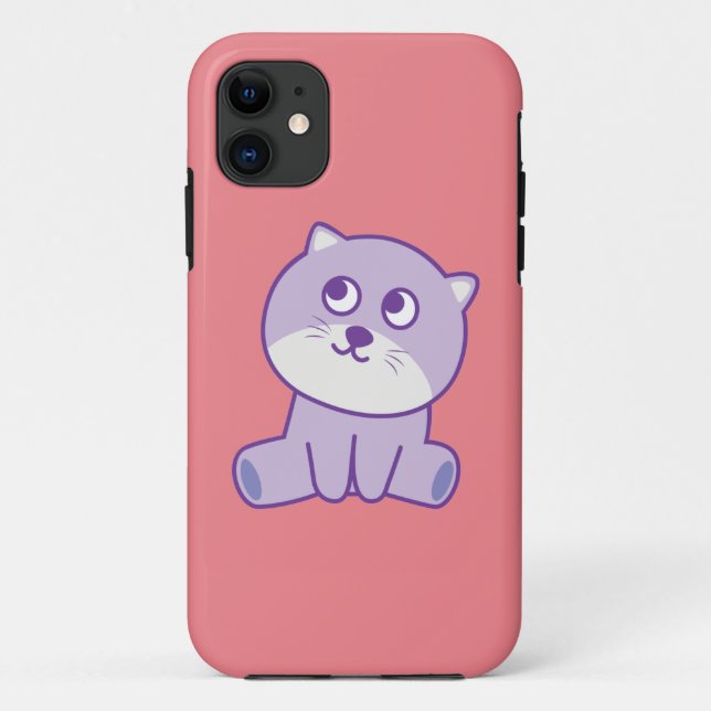 Funda De Case-Mate Para iPhone gato mirando al cielo (Reverso)