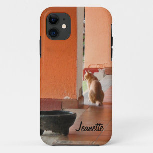 Funda Para iPhone 11 Gato naranja con actitud, El Gato