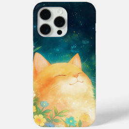 Funda Para iPhone 15 Pro Max Gato Naranja Siesta Tranquila