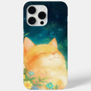 Funda Para iPhone 15 Pro Max Gato Naranja Siesta Tranquila
