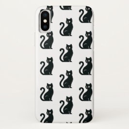 Funda Para iPhone X Gato negro
