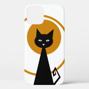 Funda Para iPhone 12 Gato negro