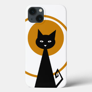 Funda Para iPhone 13 Gato negro