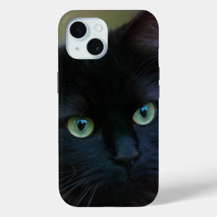 Funda Para iPhone 15 gato negro