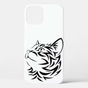 Funda Para iPhone 12 gato negro